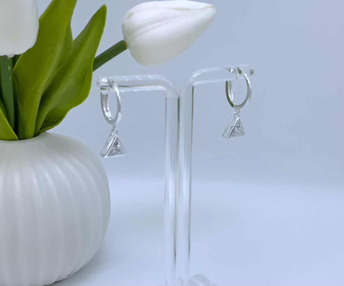Amaia Earring Hoop With Zc Sterling Silver 925