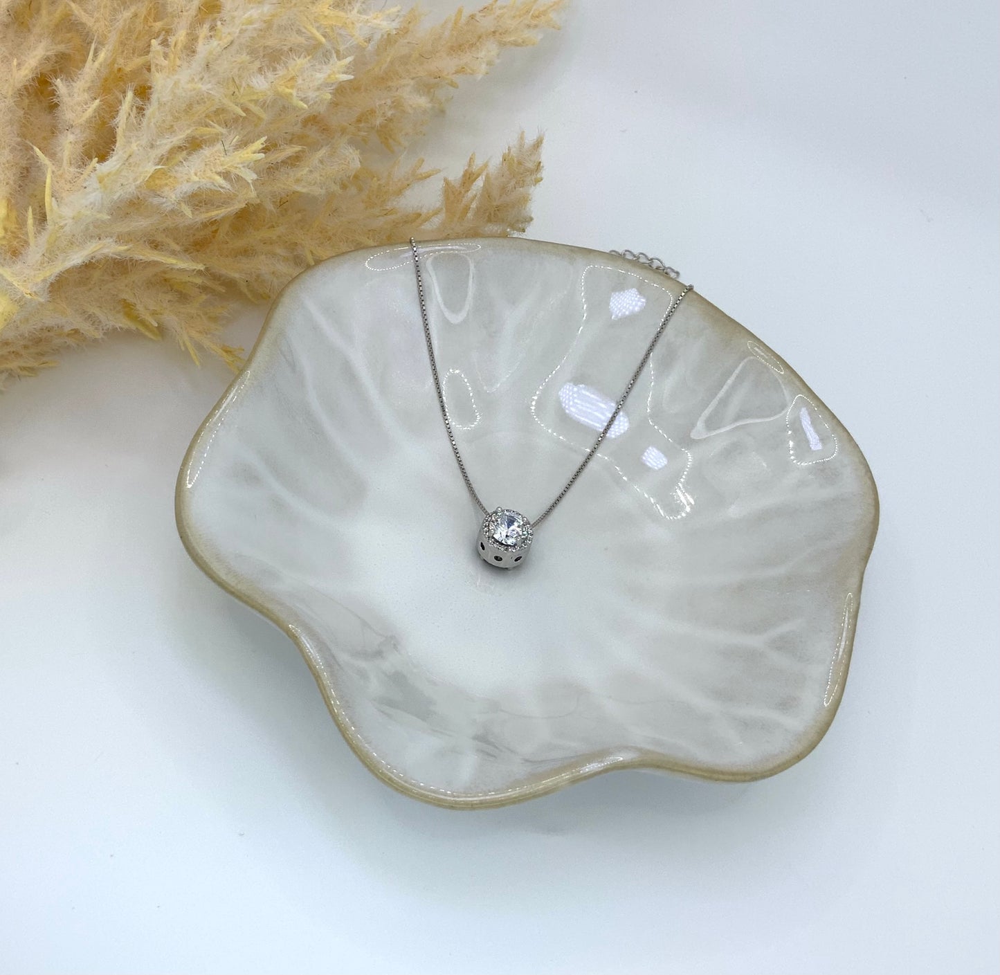 Ocean Necklace Double Sided with Zc Blue-White