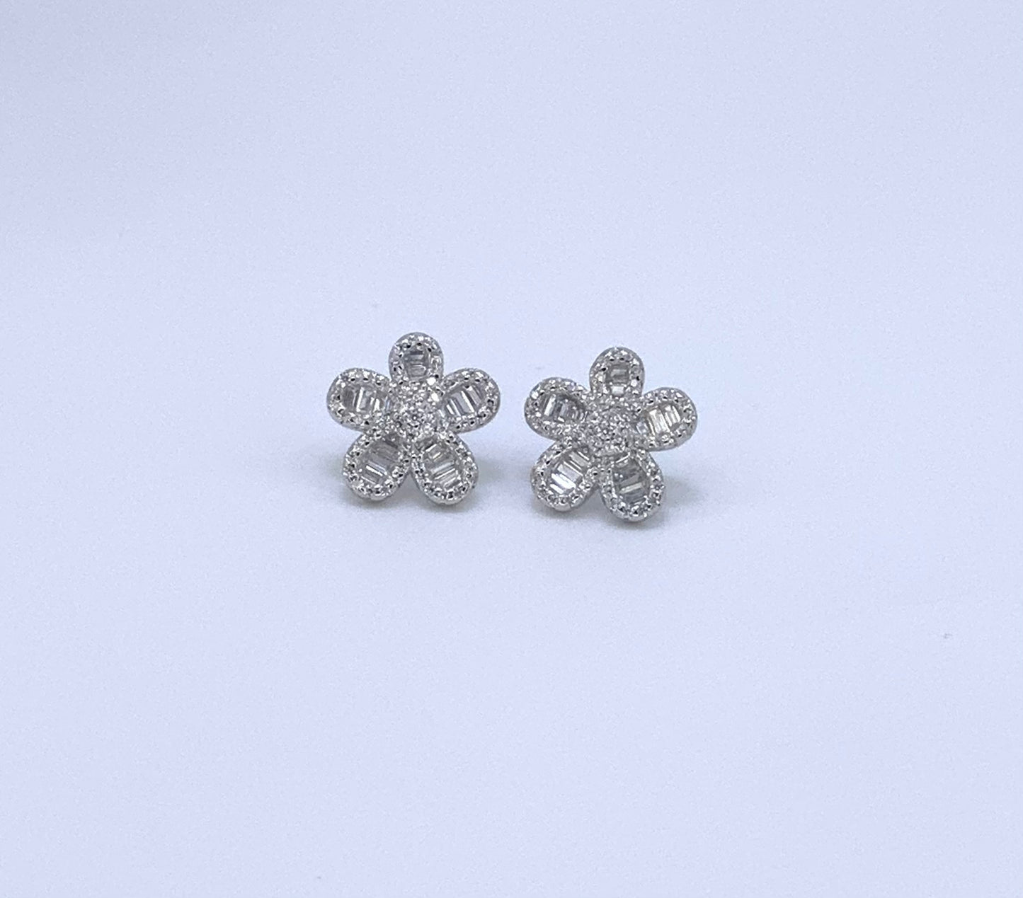 Olivia Stud Earring Sterling With Zc Silver 925