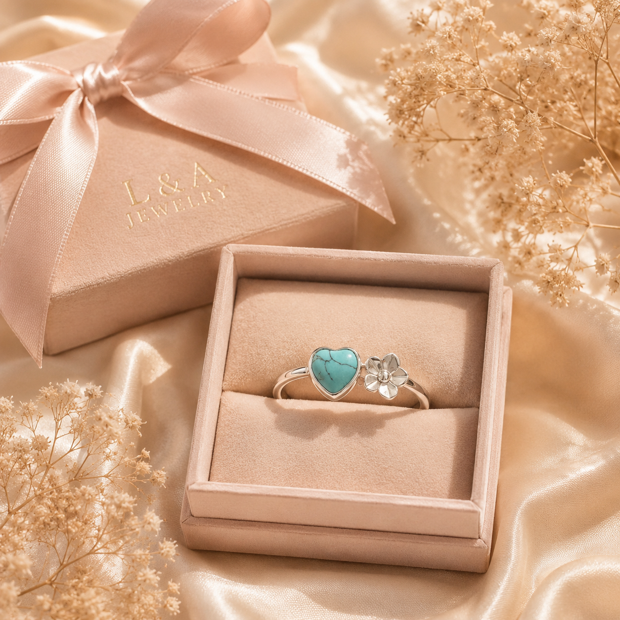 Forever Bloom Ring 925 Sterling Silver -Adjustable