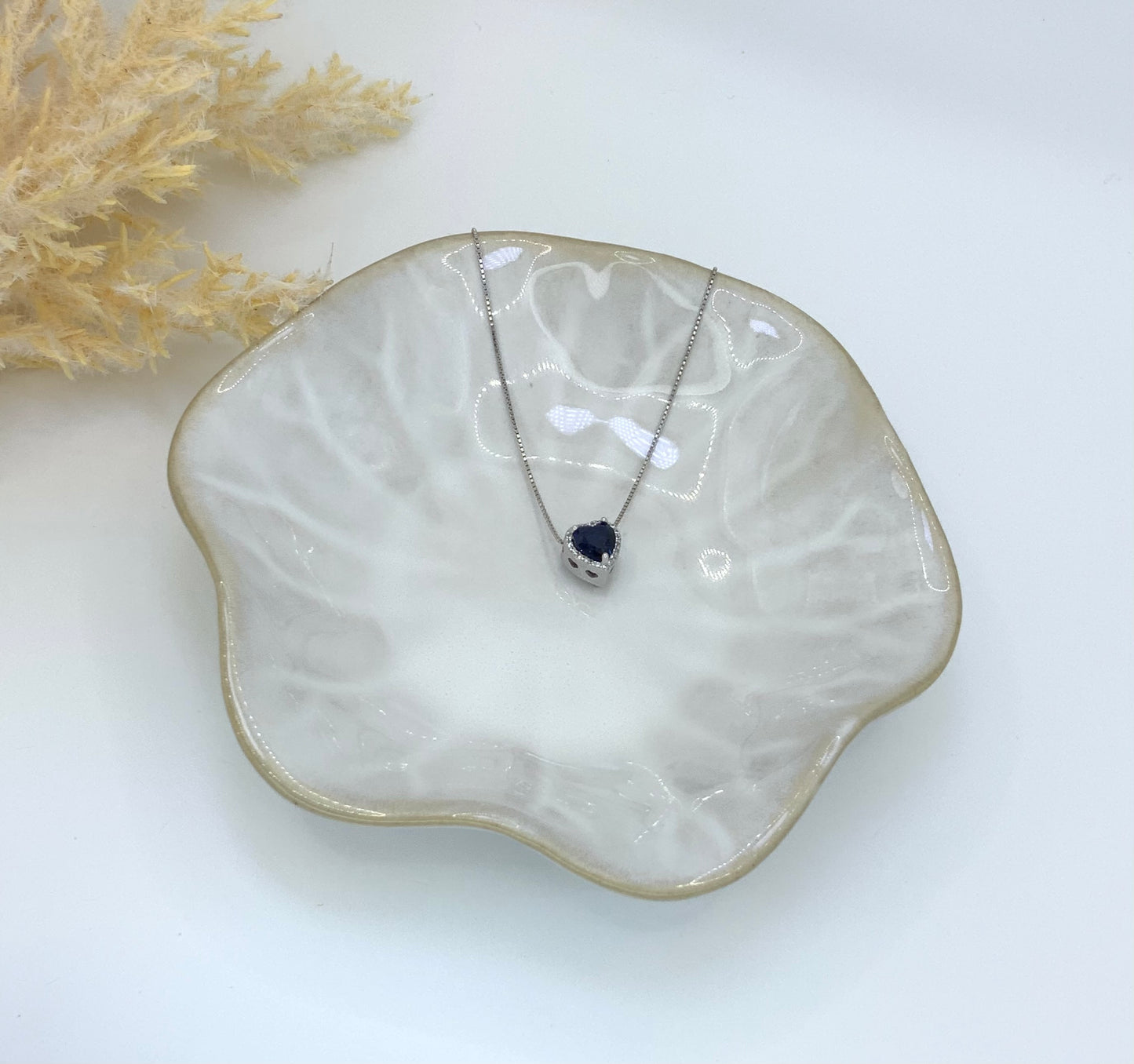 Ocean Necklace Double Sided with Zc Blue-White