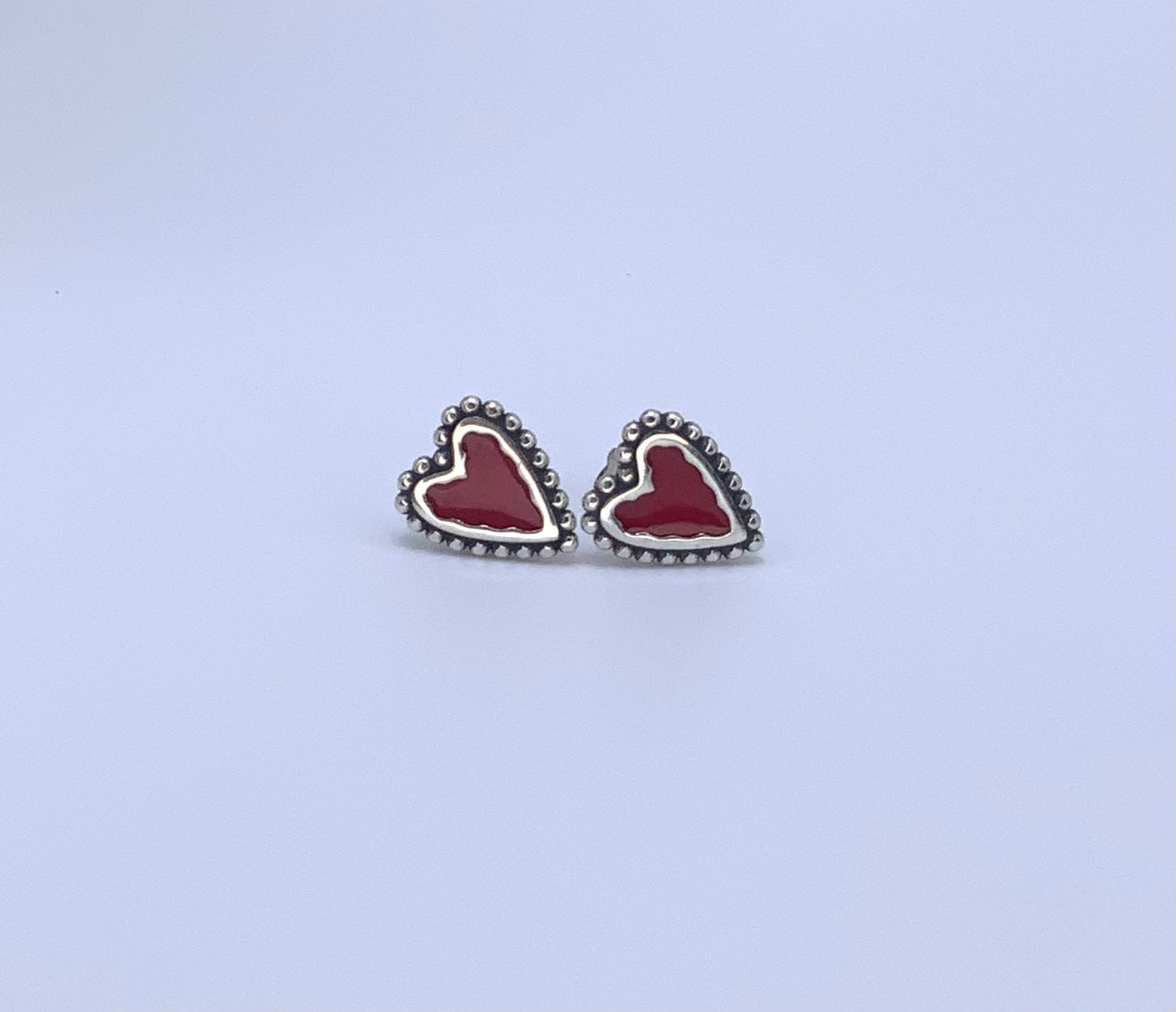 Heart Stud Earring Sterling Silver 925