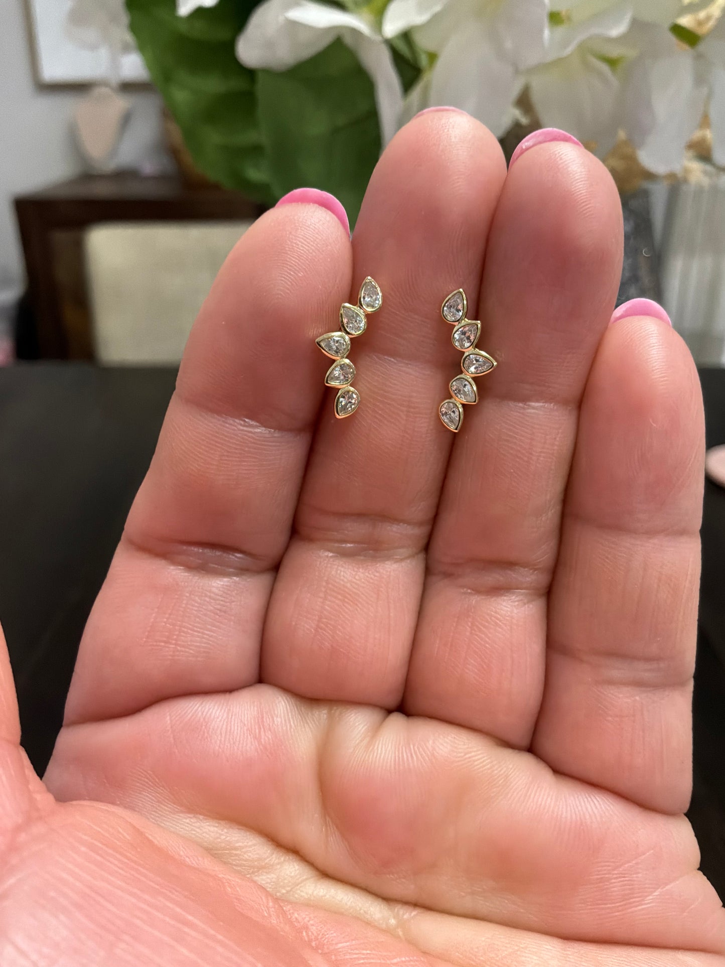 Leaf Stud Earring Sterling Silver 925