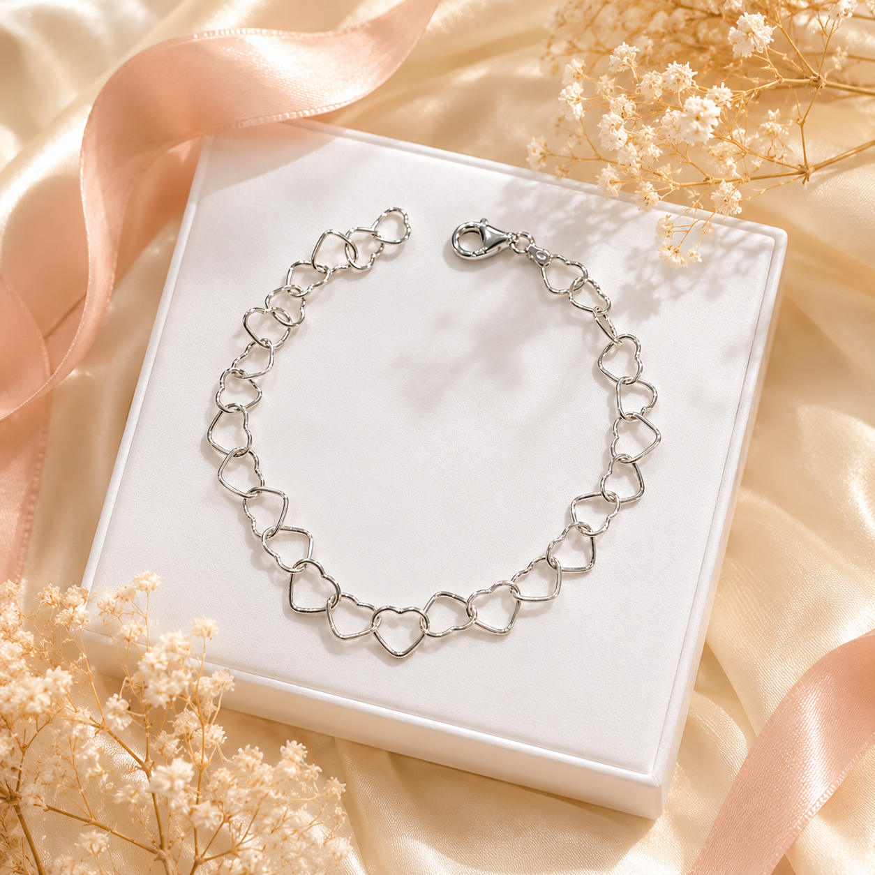 Bella Heart Bracelet Sterling Silver 925 - 5 mm