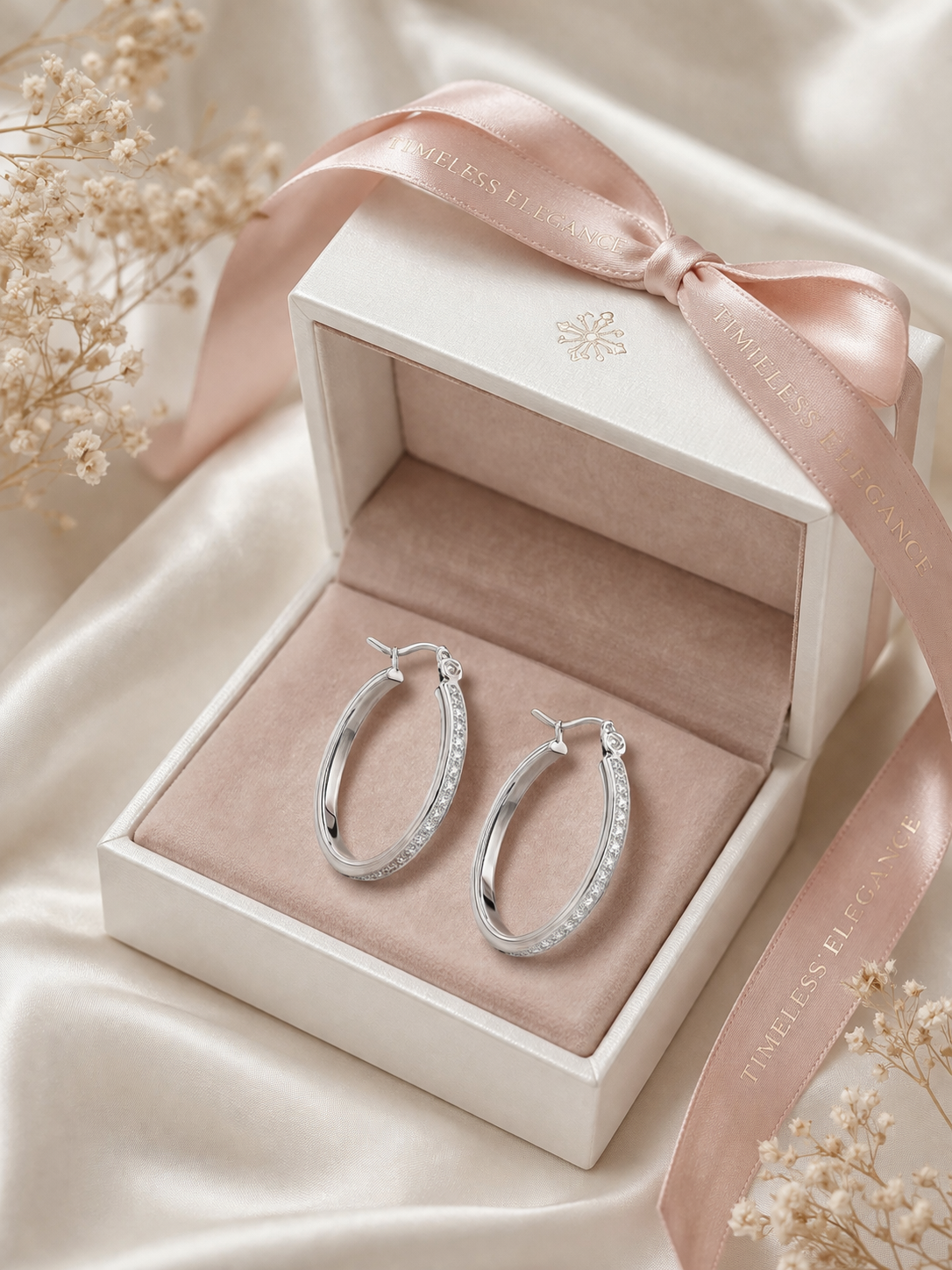 Alexia Hoops Earrings 925 Sterling Silver- 19mm