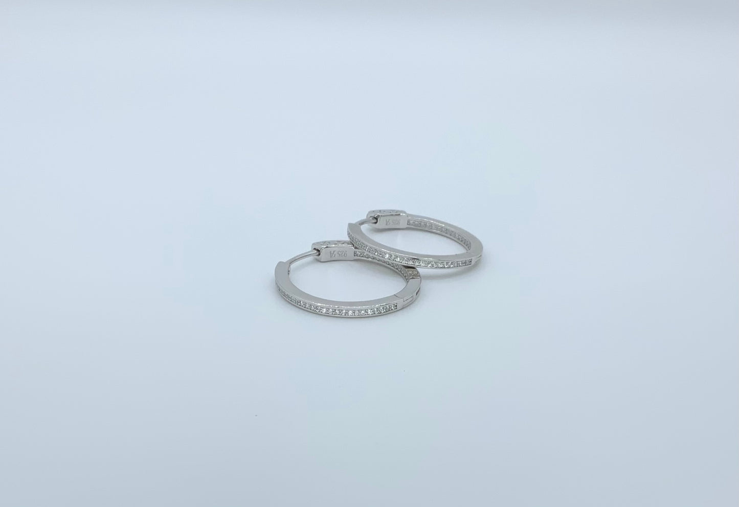 Isabella Hoop Earring With Zc Sterling Silver 925