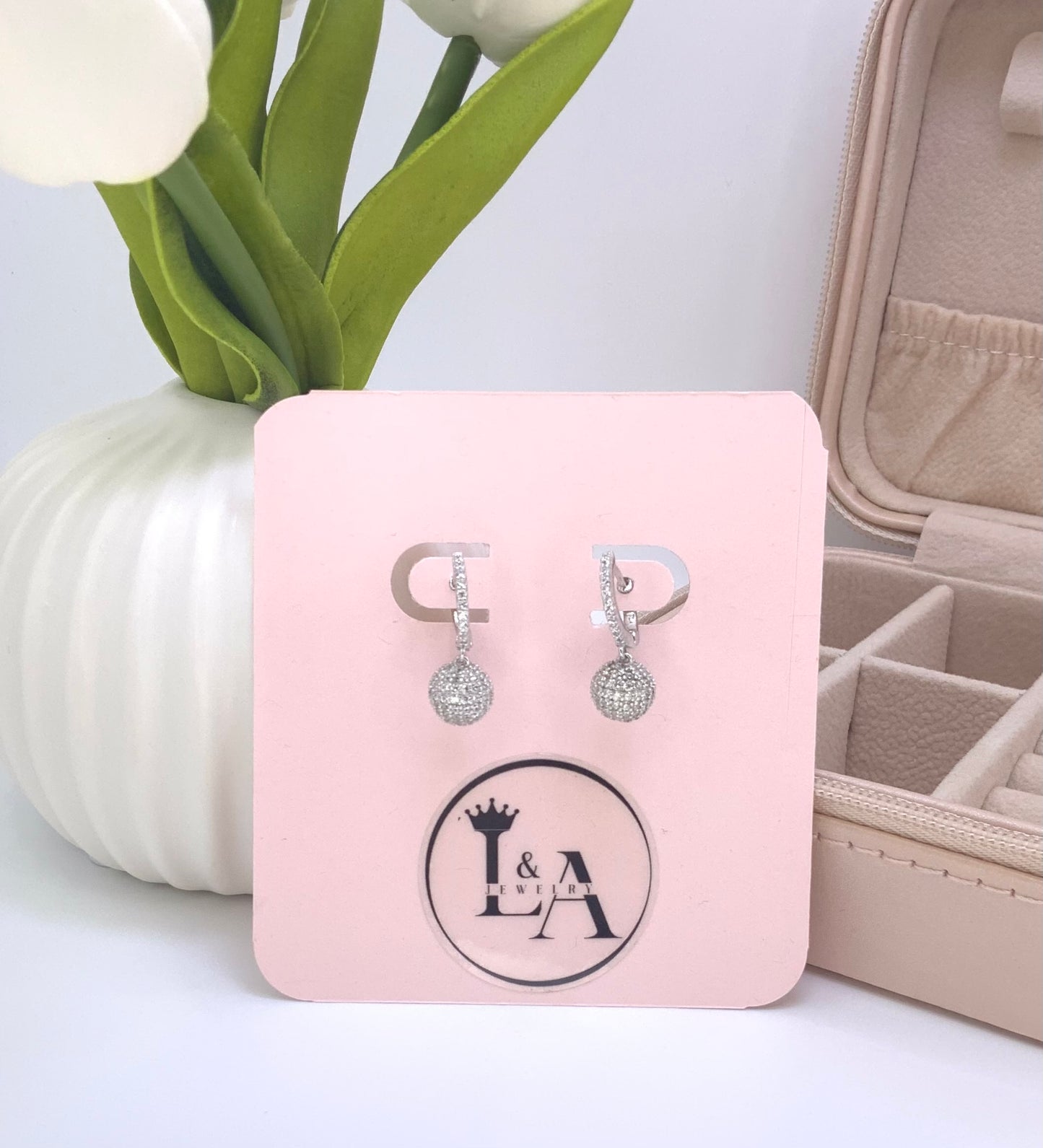 Julieta Hoop Earring With Zc Sterling Silver 925