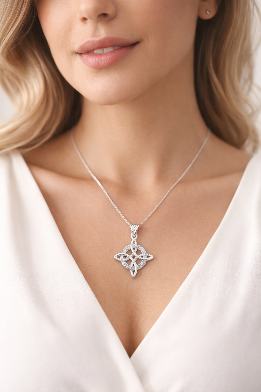 Witch's knot Pendant Sterling Silver 925-1.25”