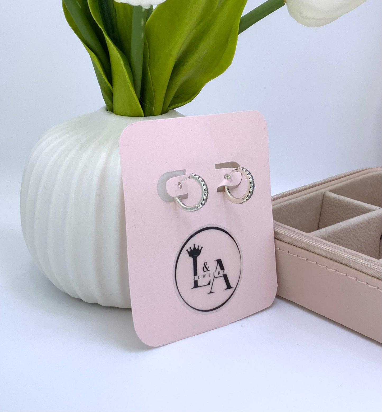 Dora Hoop Earrings With Zc Sterling Silver 925