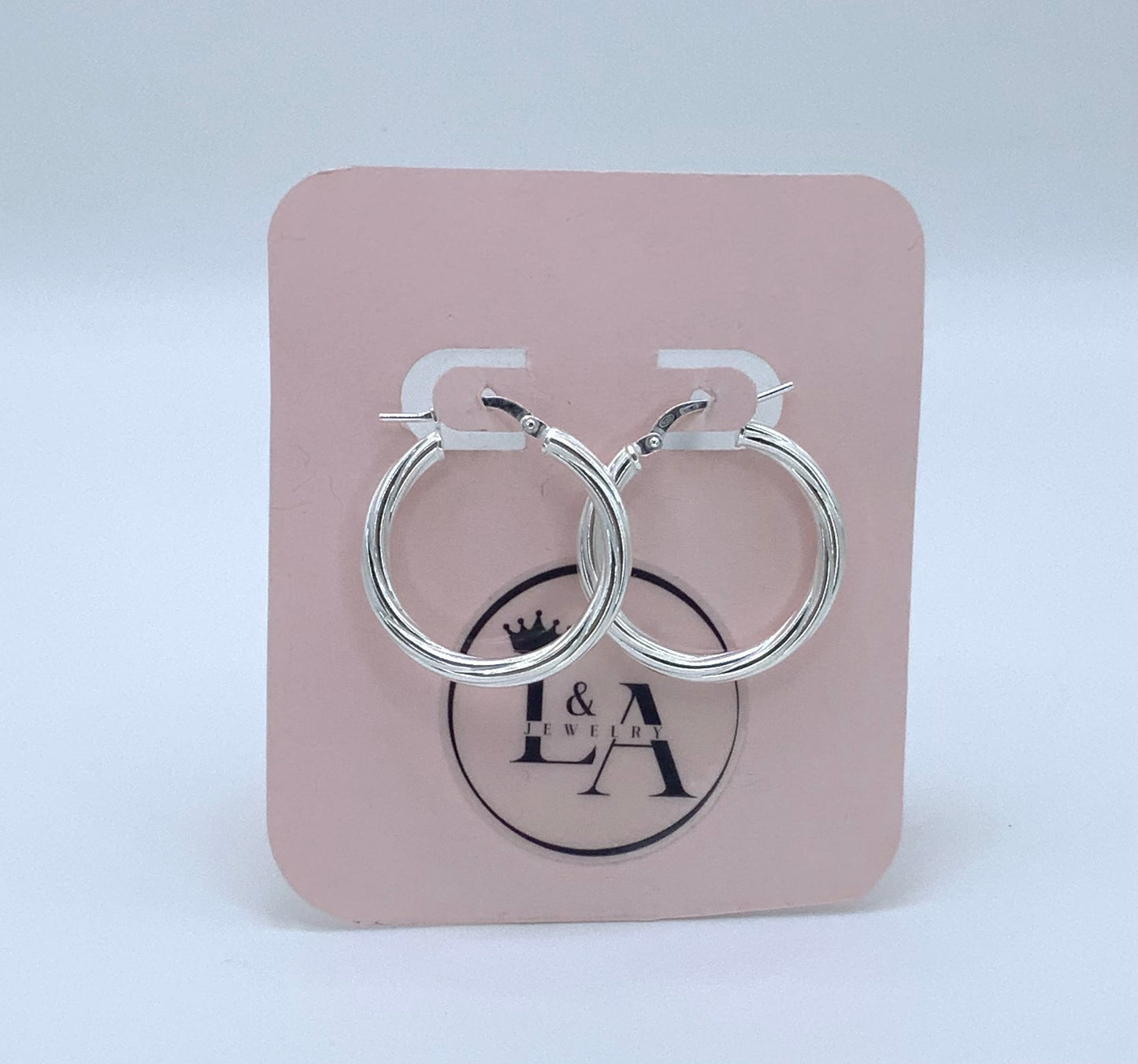 Martina Hoop Earring Twisted Sterling Silver 925