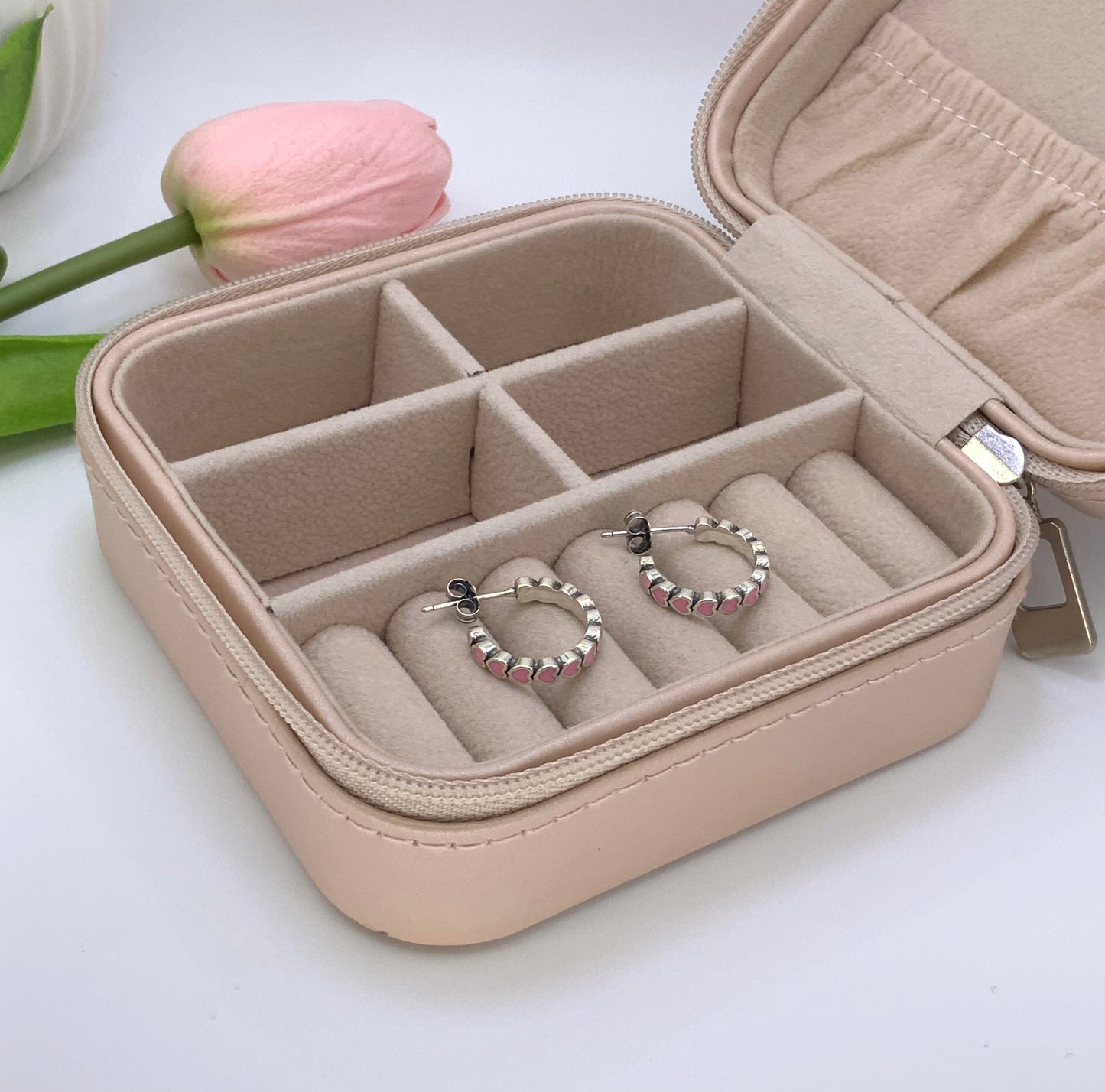 Heart Hoop Earring Medium - Sterling Silver 925