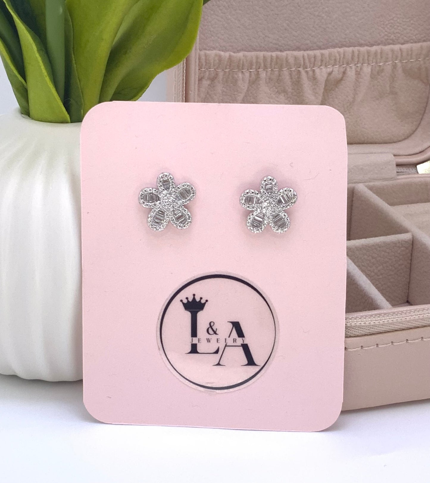 Olivia Stud Earring Sterling With Zc Silver 925