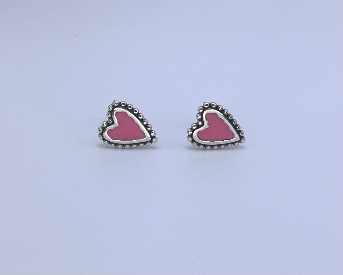 Heart Stud Earring Sterling Silver 925