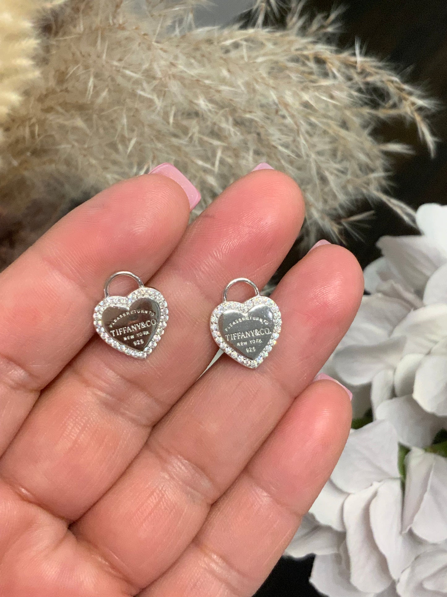 Padlock Style Stud Earring Sterling Silver 925