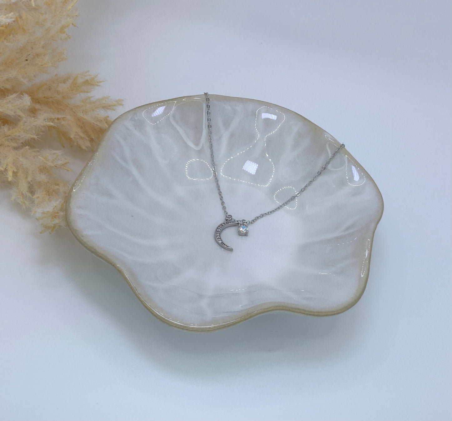 Moon Necklace with Zc