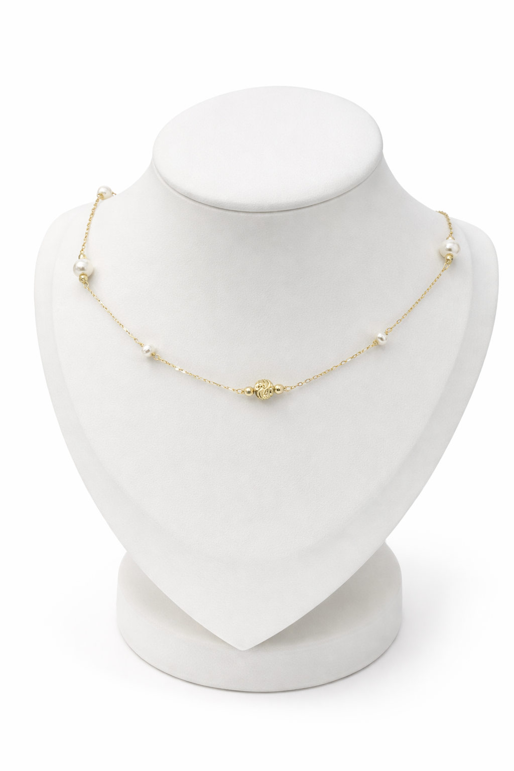 Aurora Pearl Gold Necklace – 925 Silver