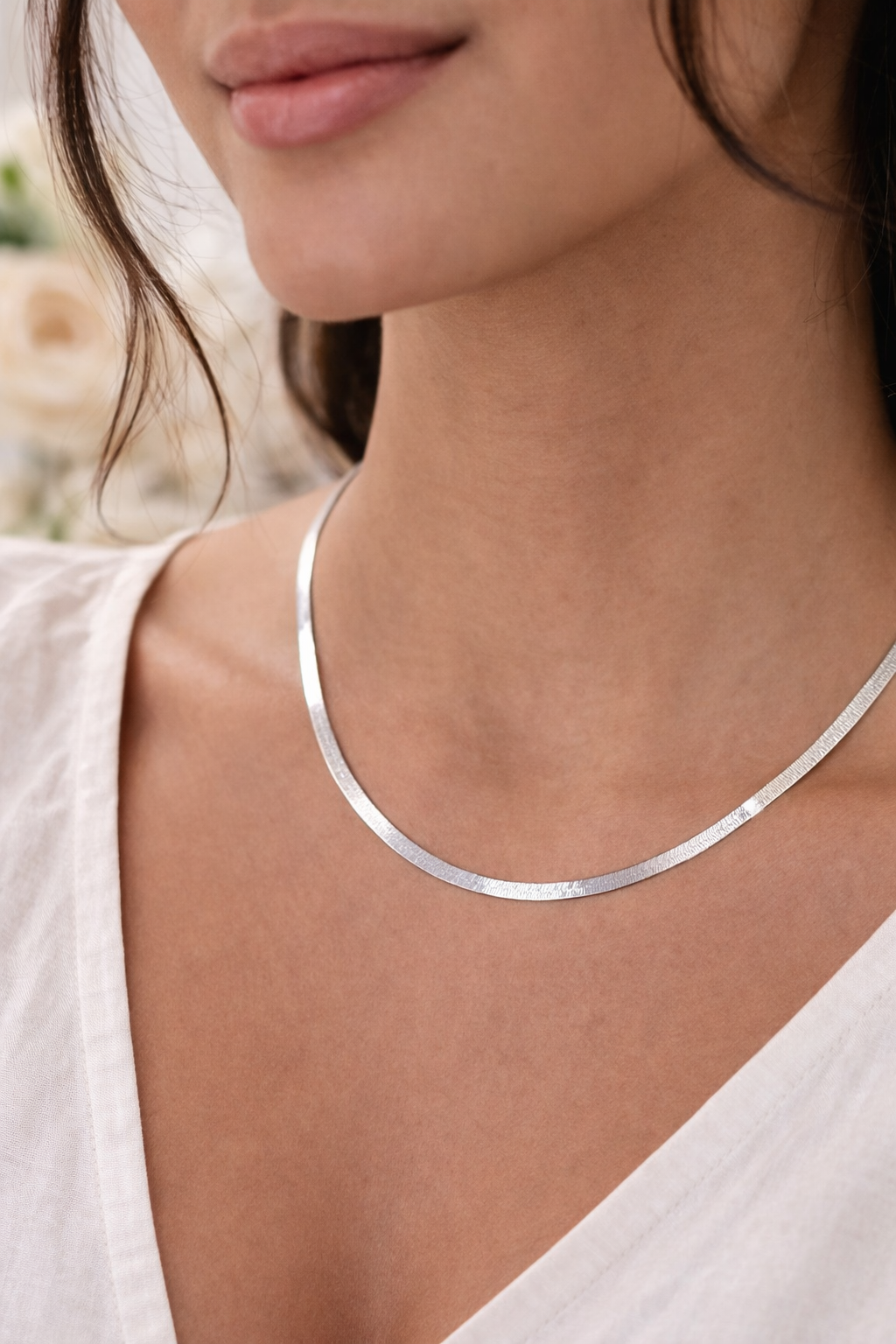 Azteca Chain Necklace Sterling Silver 925 -3.3mm