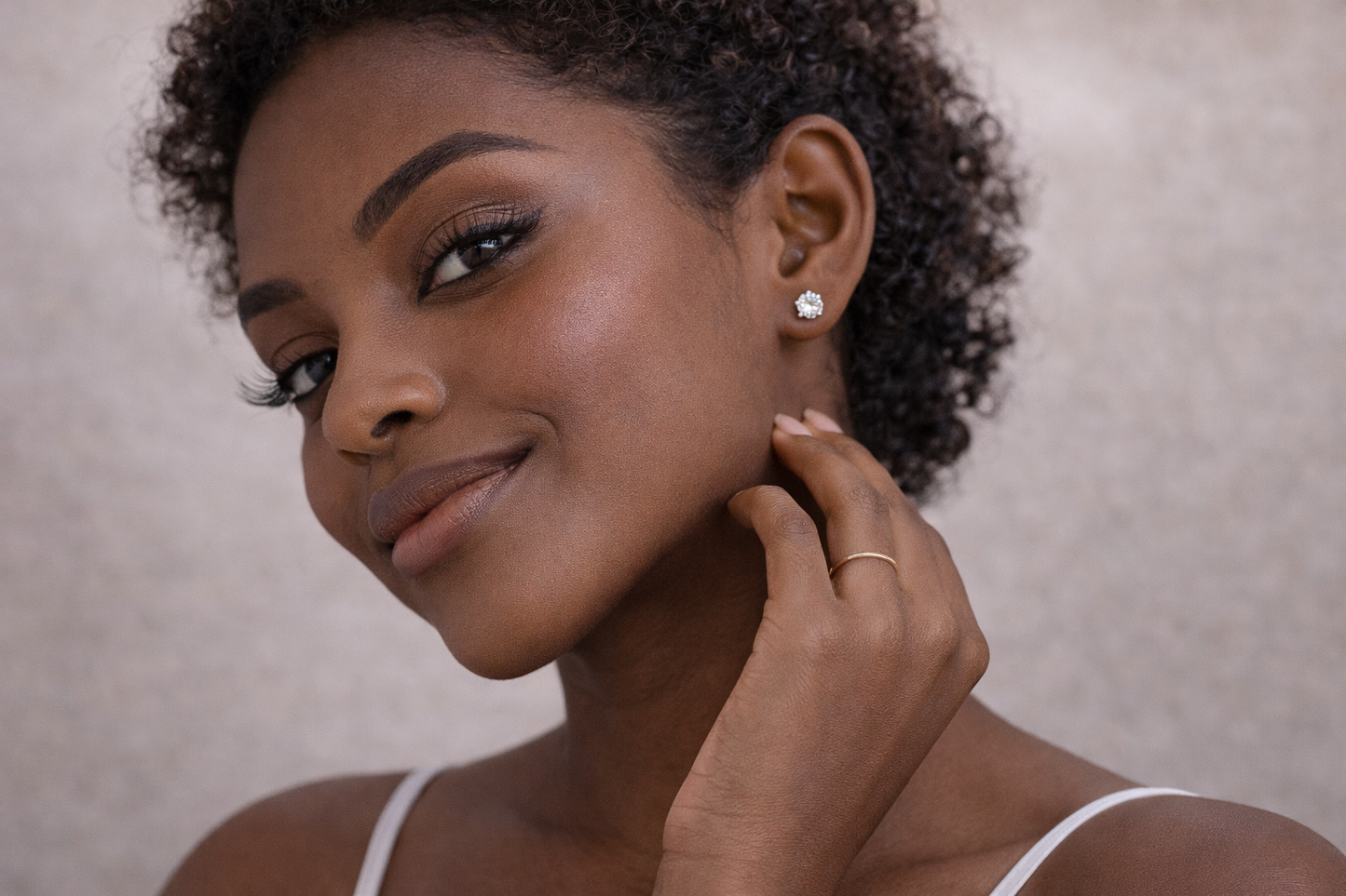 Alba Stud Earrings With Zc Sterling Silver