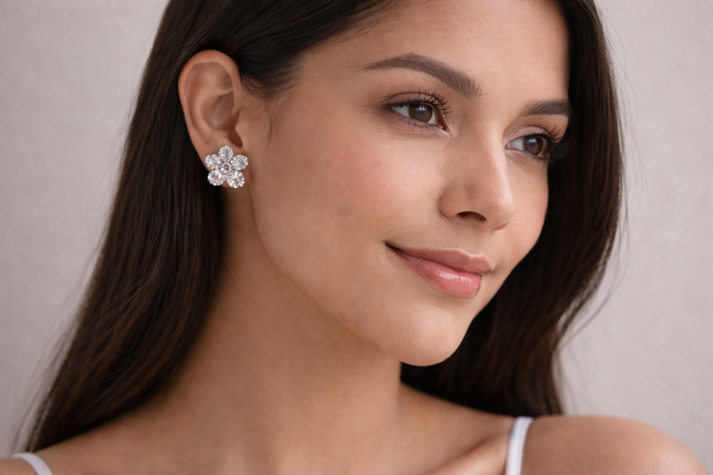Olivia Stud Earring Sterling With Zc Silver 925
