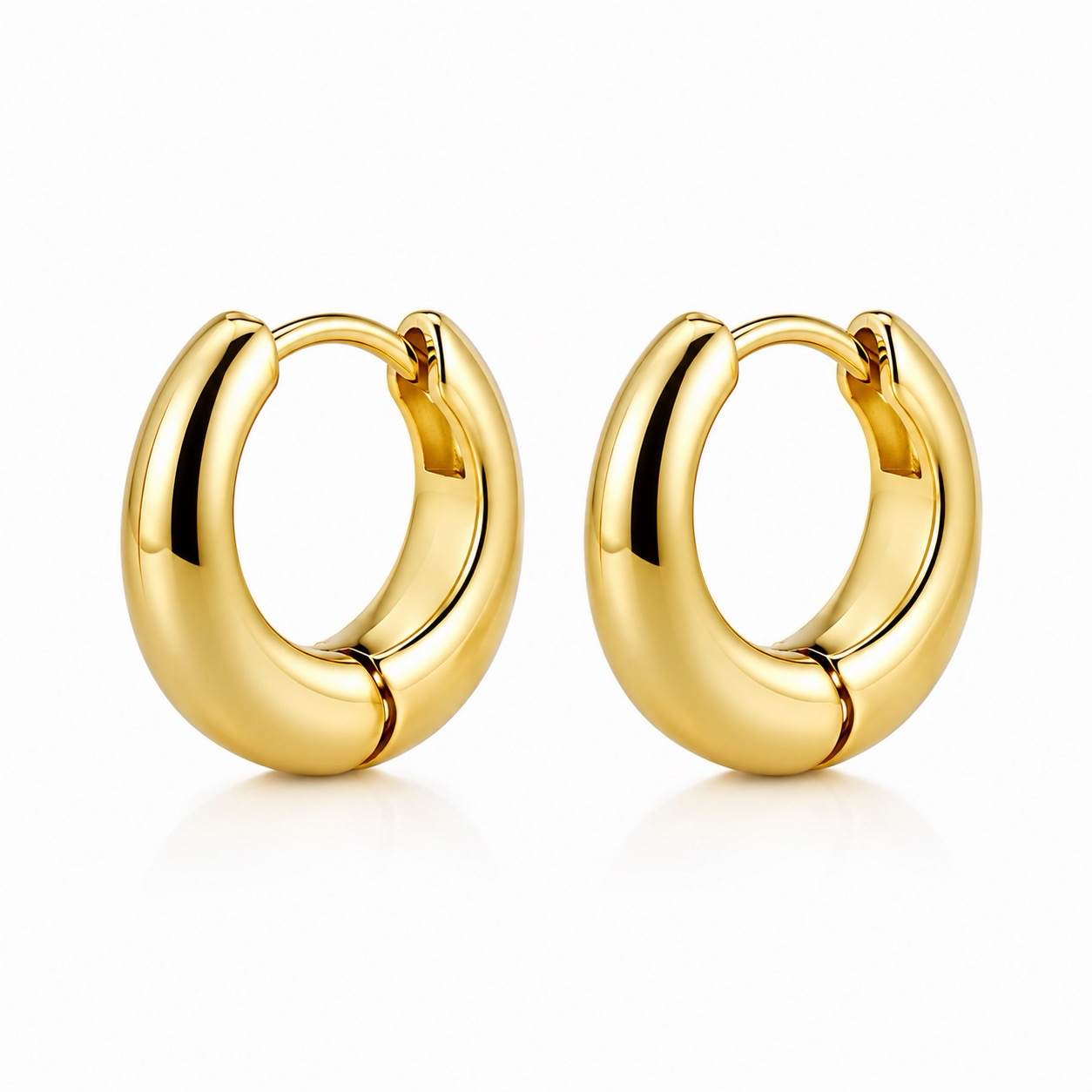 Alba Hoops Earrings Sterling Silver 925 -17mm
