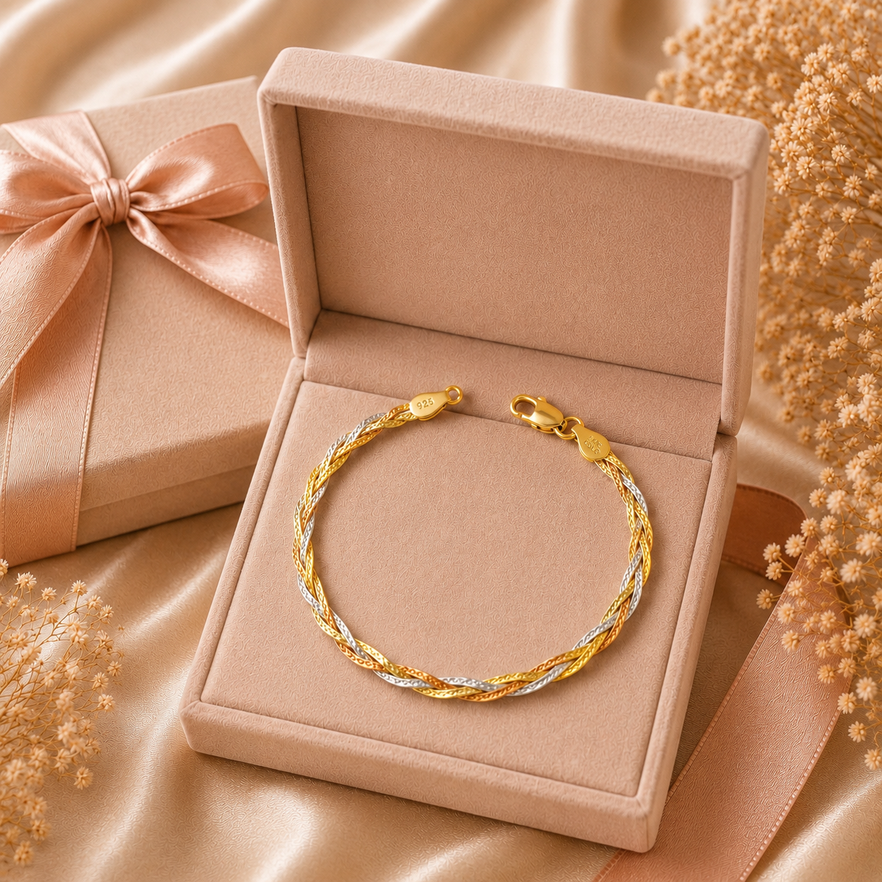 Amara Trinity Bracelet 925 Sterling Silver -3mm