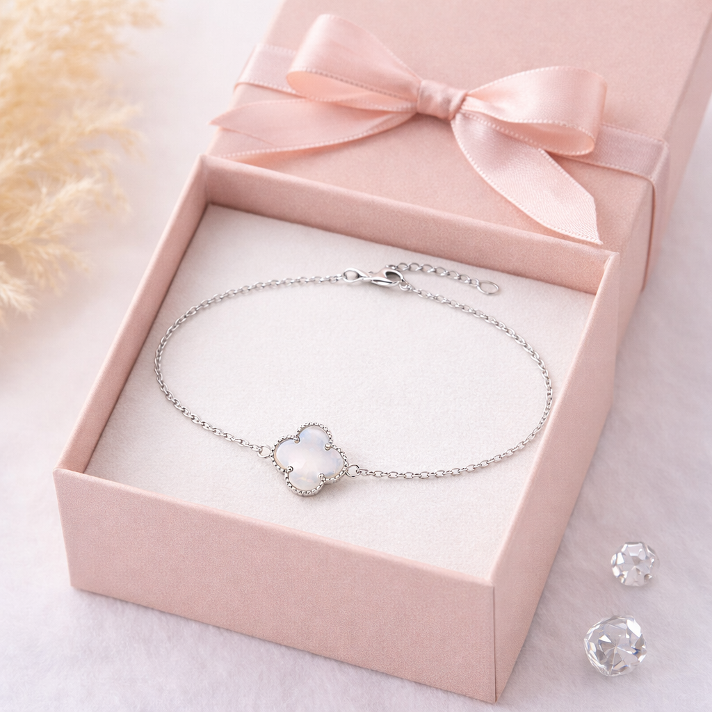 Perla  Single Clover 925 Sterling Silver- 12mm