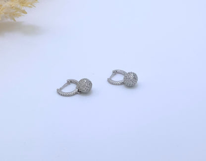Julieta Hoop Earring With Zc Sterling Silver 925