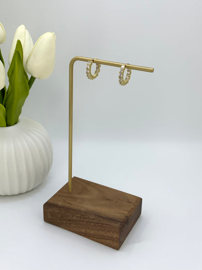 Vera Hoops Earrings Sterling Silver 925