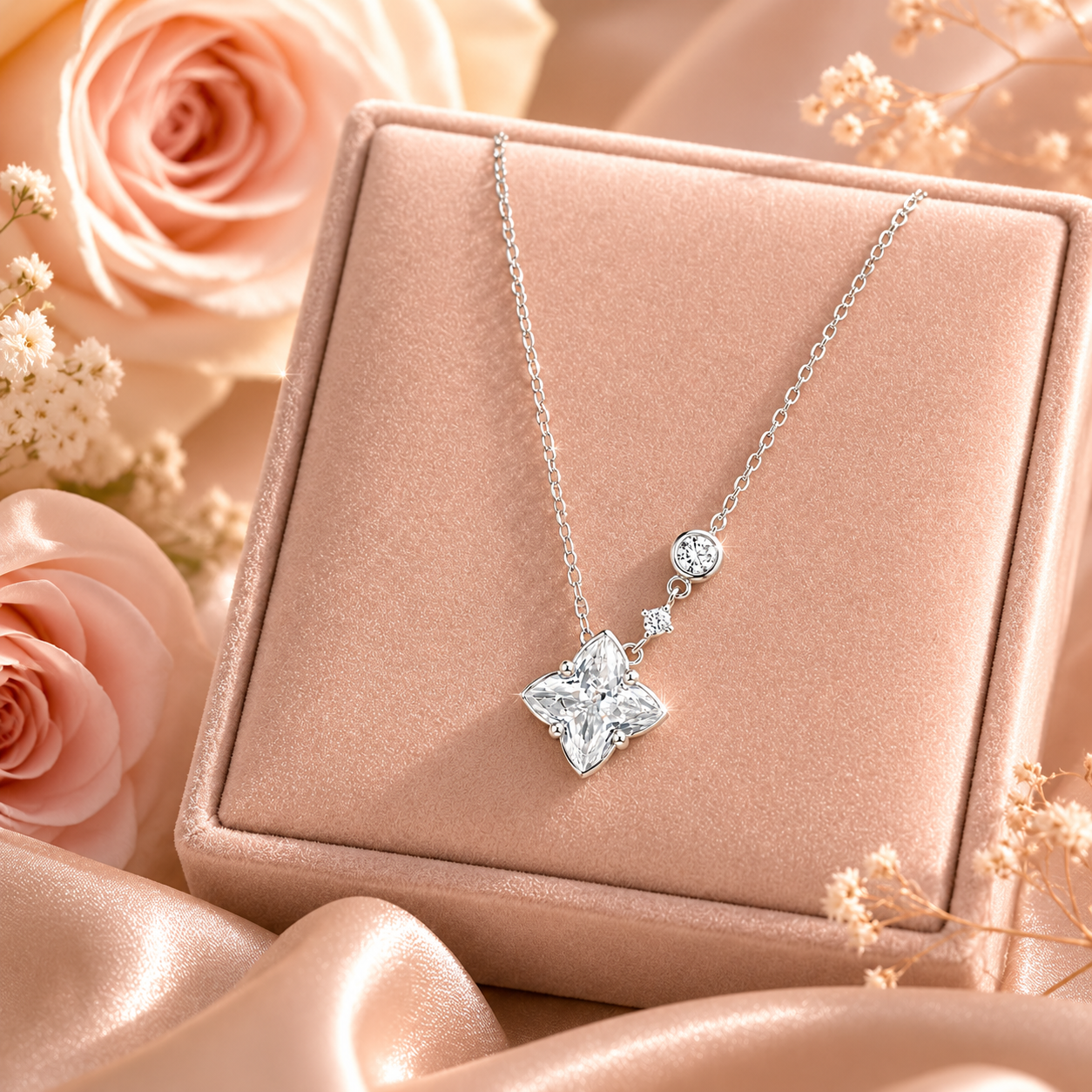 Celeste Bloom 925 Sterling Silver Necklace- 8.5mm