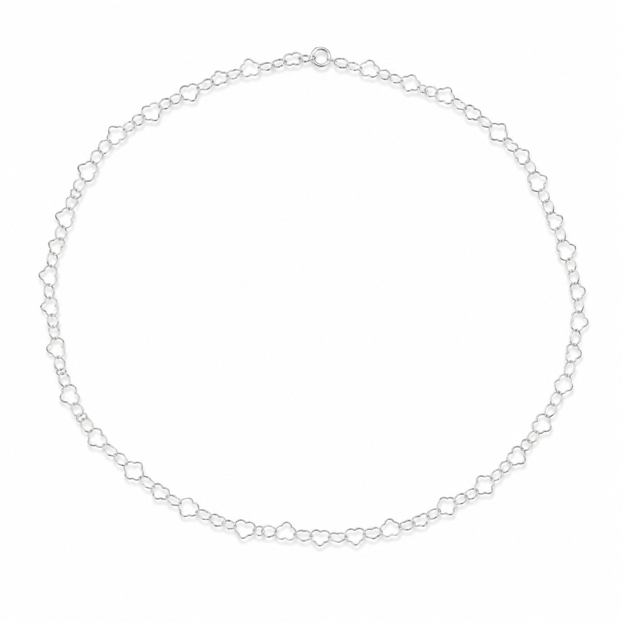 Heart Chain Necklace Sterling Silver 925 18”