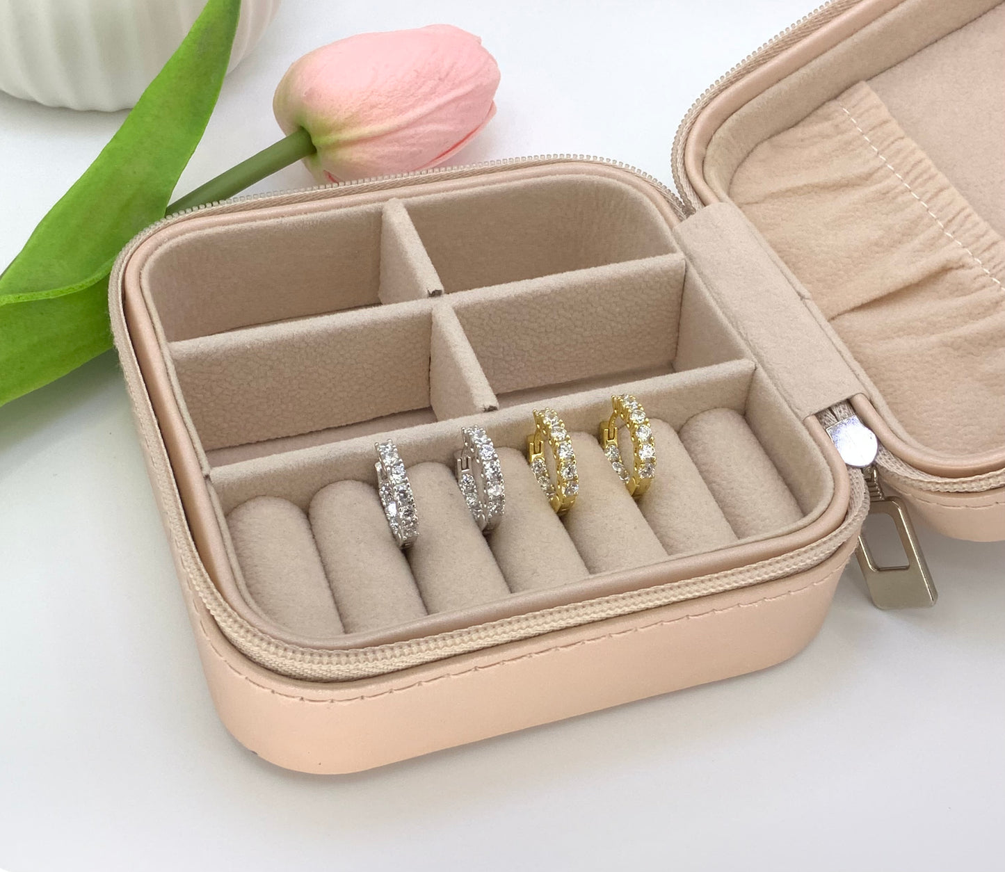 Vera Hoops Earrings Sterling Silver 925