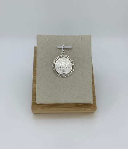 Saint Benedict Pendant Sterling Silver 925