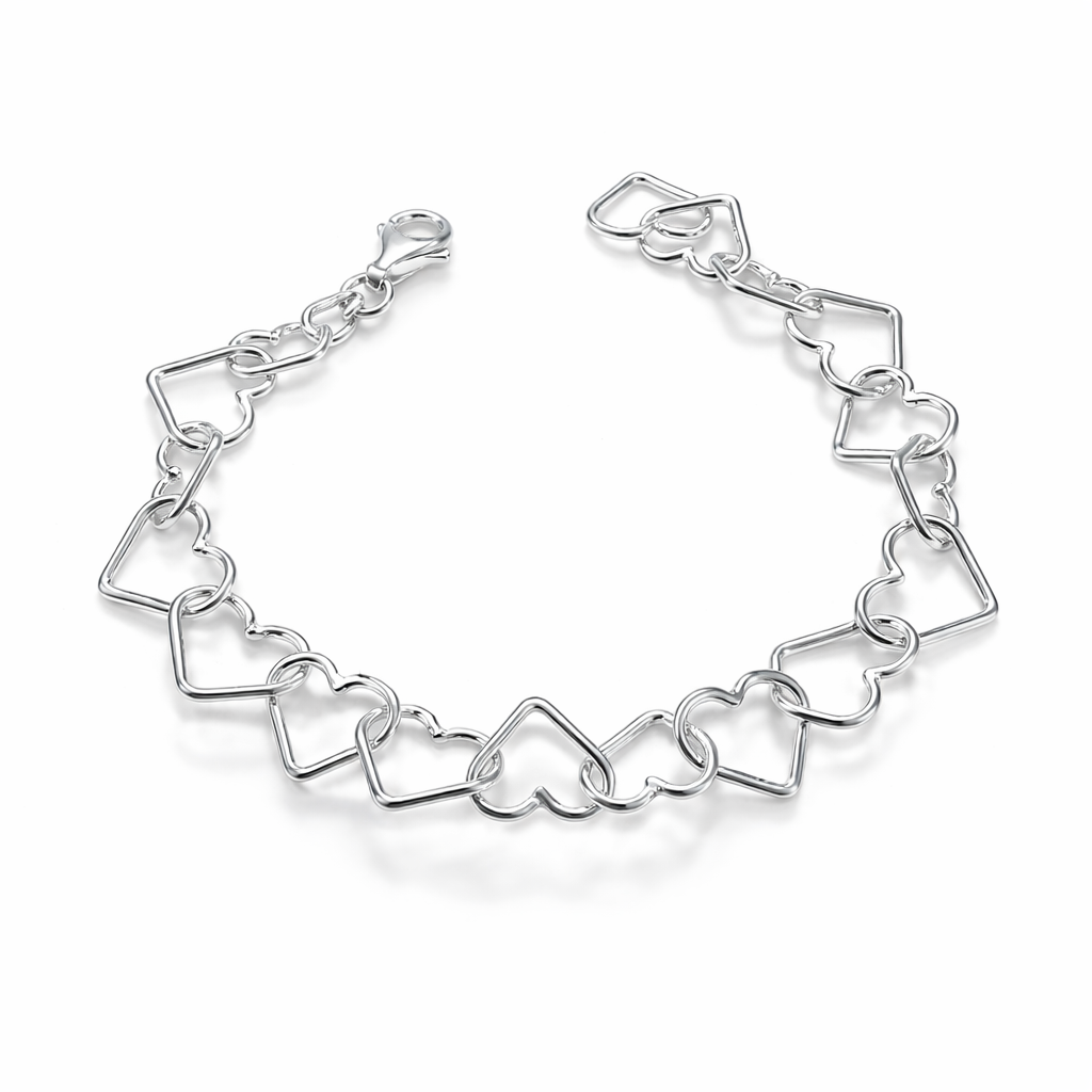 Abby Bracelet Heart Link-7mm