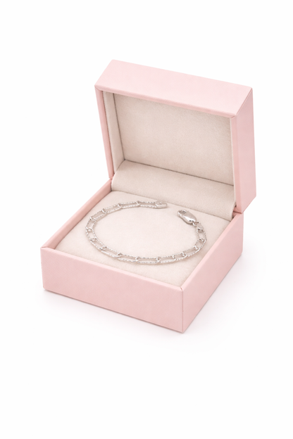 Diamond-Cut Paperclip Bracelet | 925 Sterling Silver 5mm
