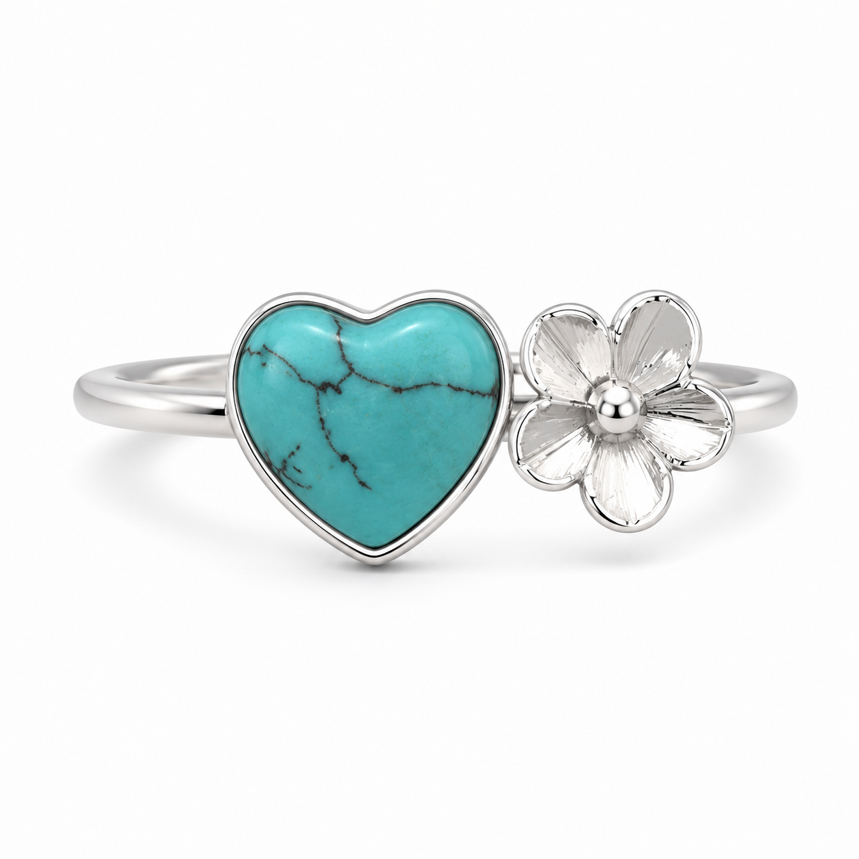 Forever Bloom Ring 925 Sterling Silver -Adjustable