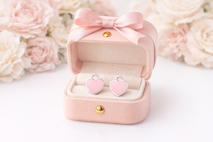 Sofía Heart Stud Earring - Sterling Silver 925-12mm