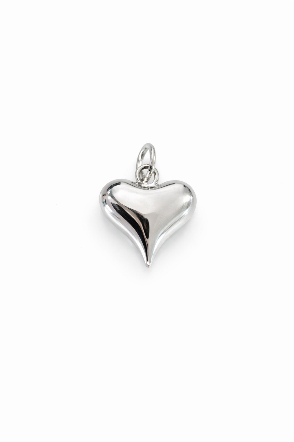 Glossy Heart Pendant 925 Sterling Silver