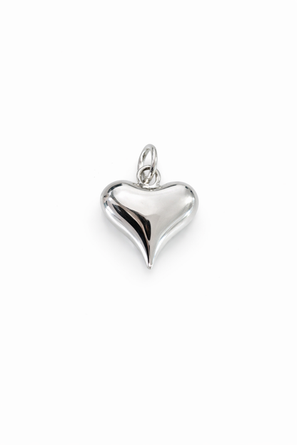Glossy Heart Pendant 925 Sterling Silver