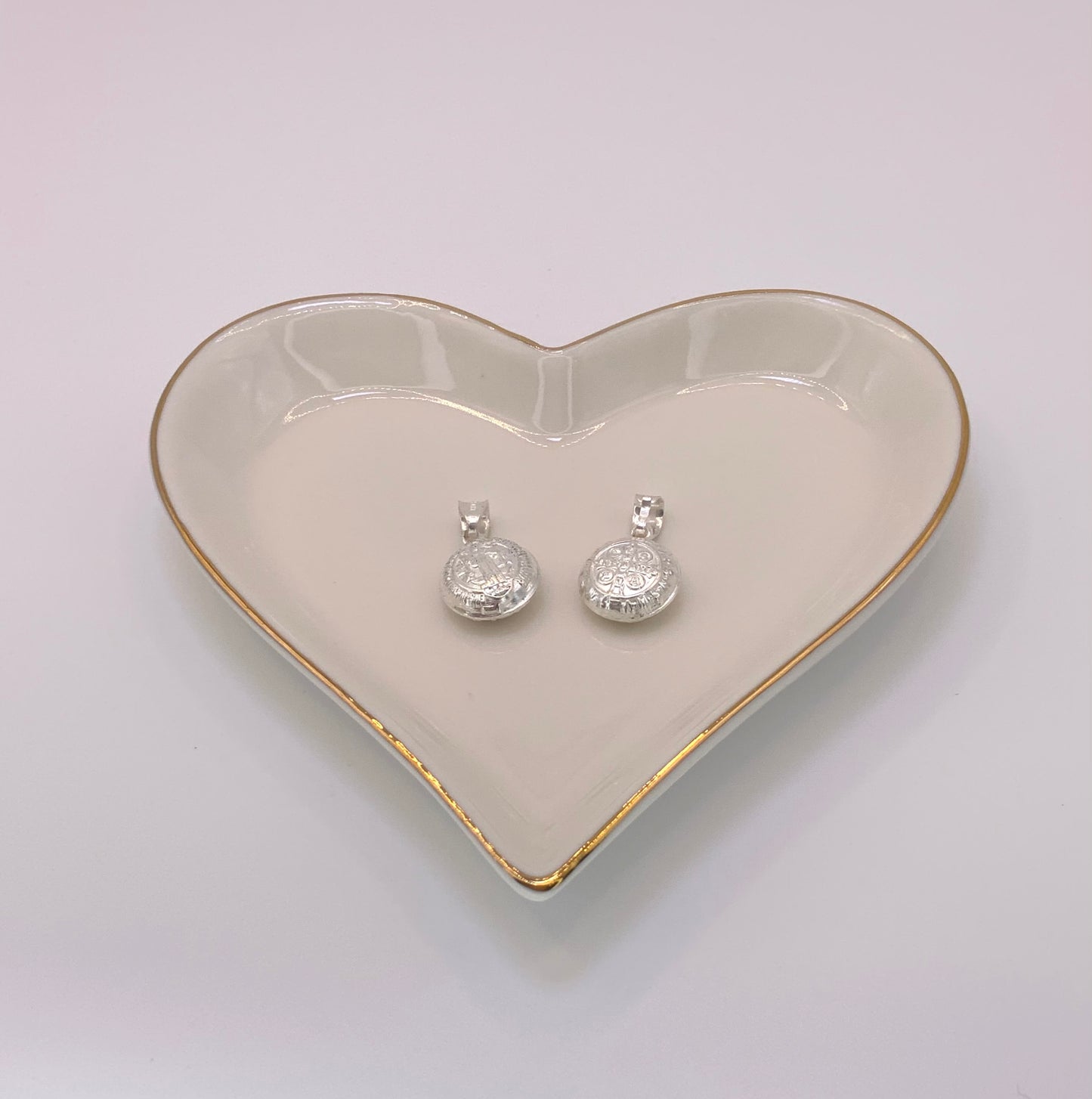 Saint Benedict Small Pendant - Sterling Silver 925