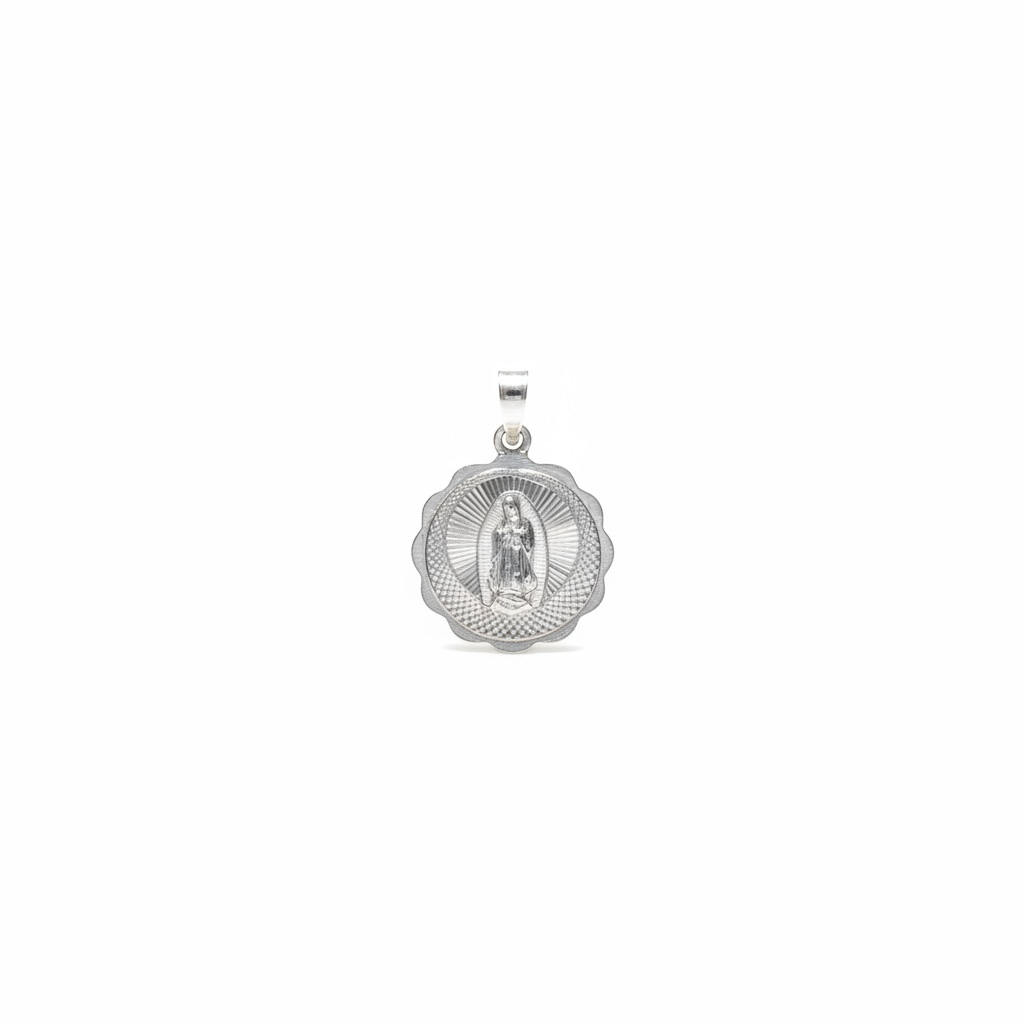 Our Lady of Guadalupe Medallion – 1 Inch | Sterling Silver 925