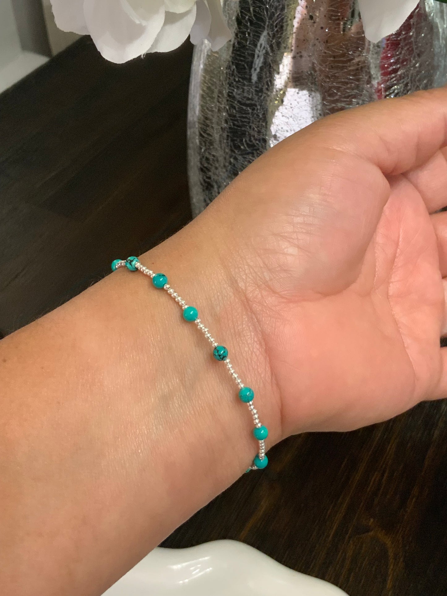 Evil Eye Bracelet Adjustable Sterling Silver 925