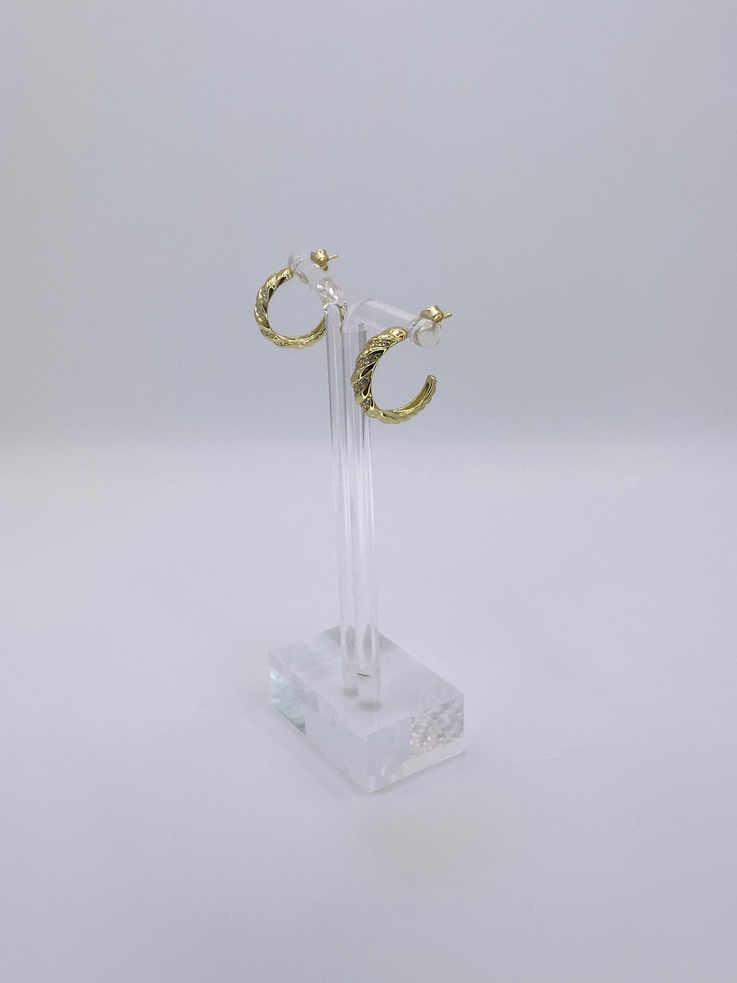 Roma  Hoops Earrings Sterling Silver 925