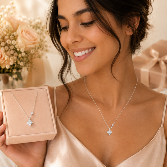 Celeste Bloom 925 Sterling Silver Necklace- 8.5mm