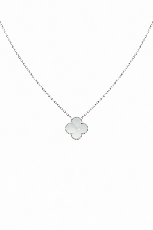 Clover Necklace Sterling Silver 925- Available in Different Colors
