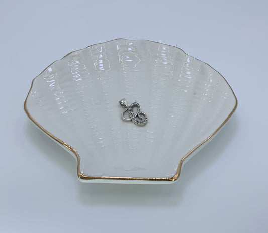 Initial Pendant CZ Sterling Silver 925