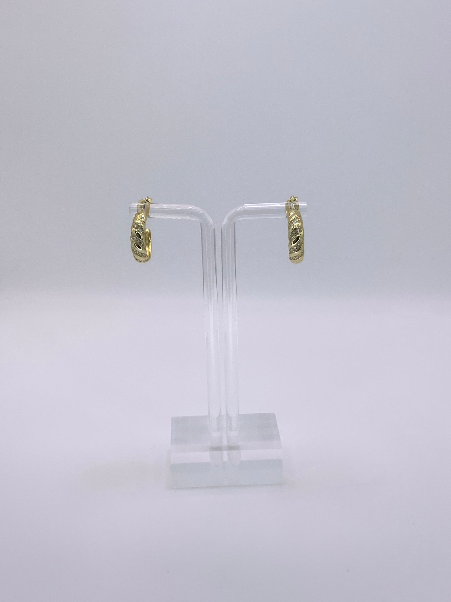 Roma  Hoops Earrings Sterling Silver 925