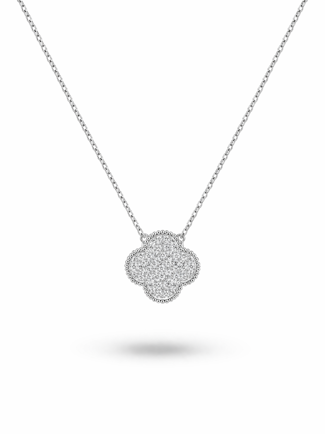 Clover Necklace ZC 925 Sterling Silver-15mm
