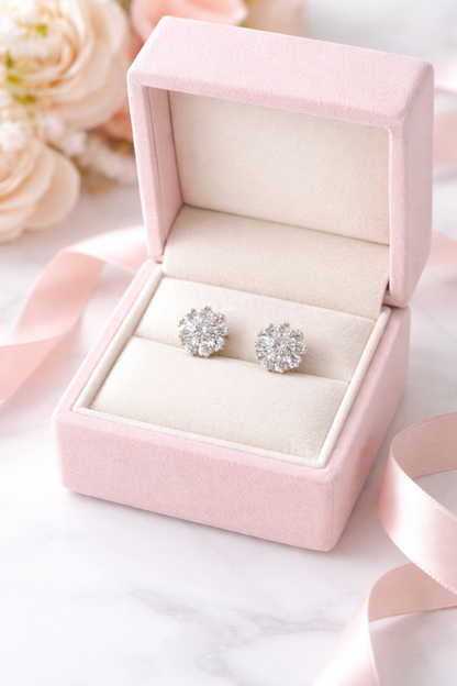 Margarita Stud Earrings Sterling Silver 925