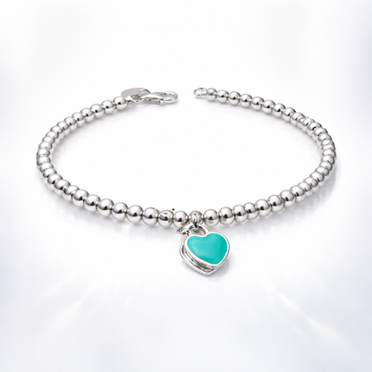 Turquoise Love Bracelet Sterling Silver 925