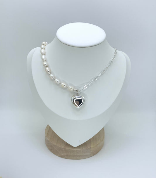Samira Necklace Pearl Sterling Silver 925